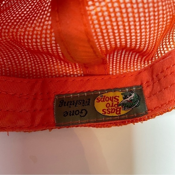 Bass Pro Shops Mesh Trucker Cap - Orange - Picture 6 of 6